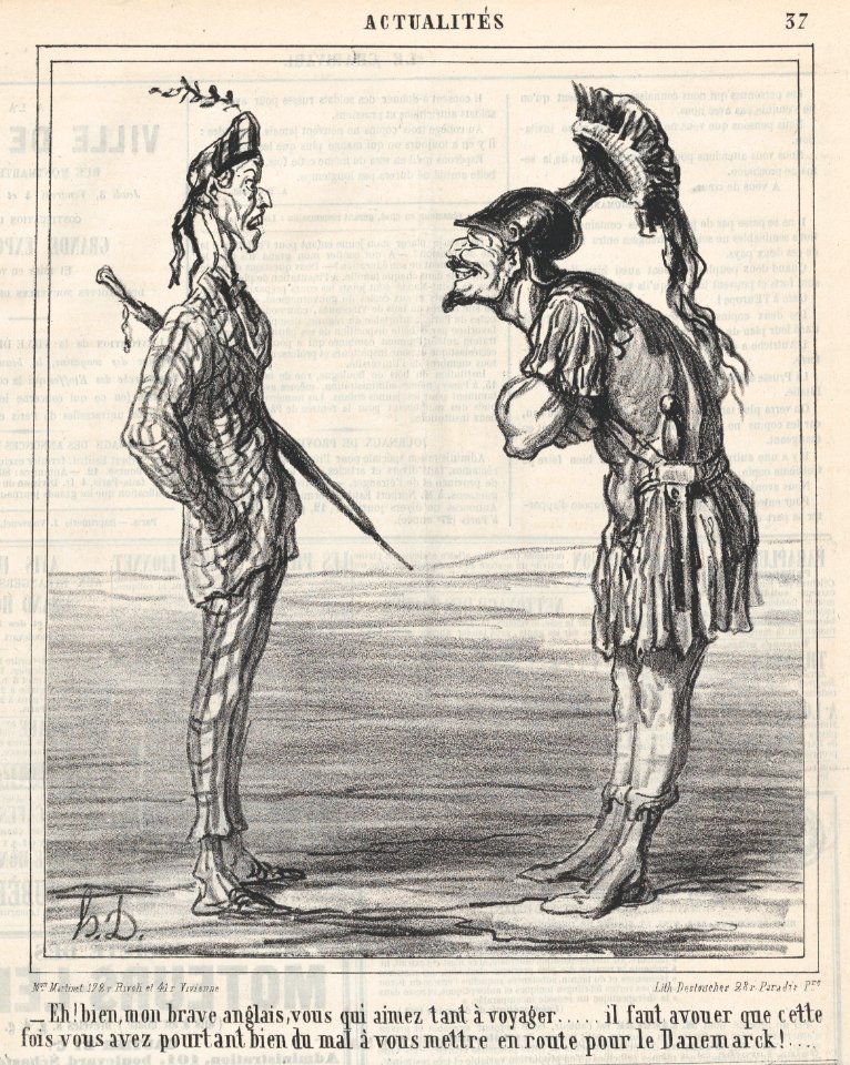 Well, my brave Englishman..., from 'News of the day,' published in Le Charivari, March 5, 1864 MET DP876880