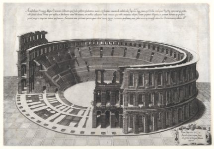 Speculum Romanae Magnificentiae- Amphitheater at Verona MET DP870453