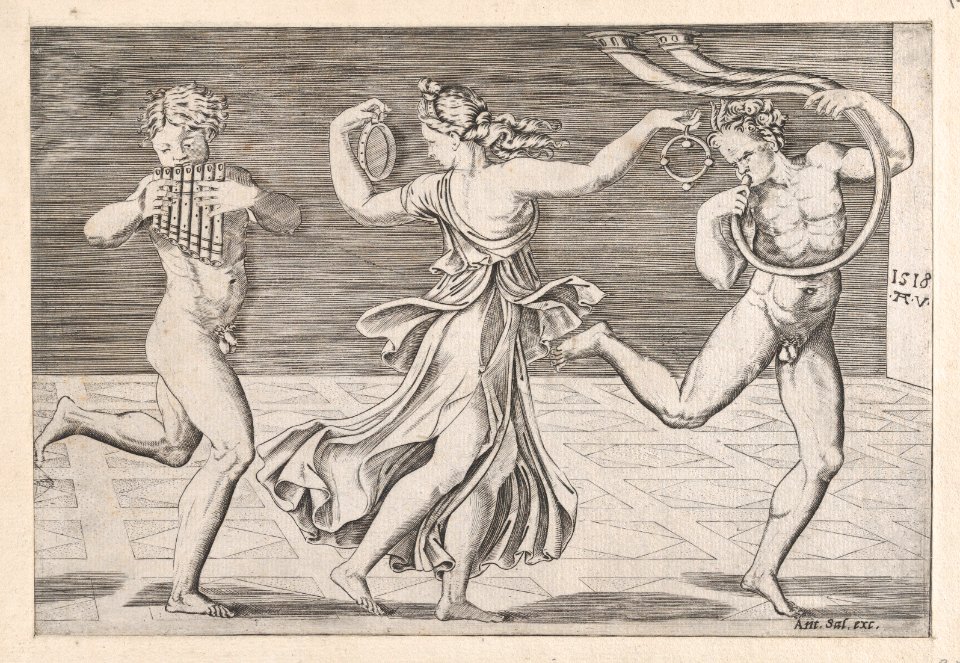 Speculum Romanae Magnificentiae- Dance of Fauns and Bacchants MET DP870240