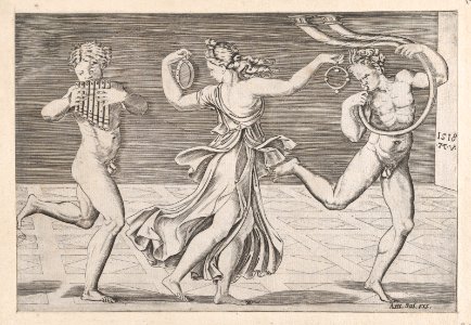 Speculum Romanae Magnificentiae- Dance of Fauns and Bacchants MET DP870240
