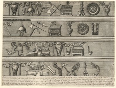Speculum Romanae Magnificentiae- Sacrificial Instruments Based on Ancient Relief Sculpture MET DP870331