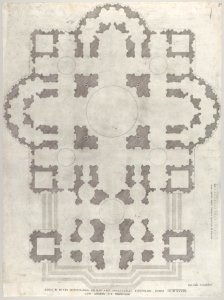 Speculum Romanae Magnificentiae- Plan of St. Peter's MET DP830870