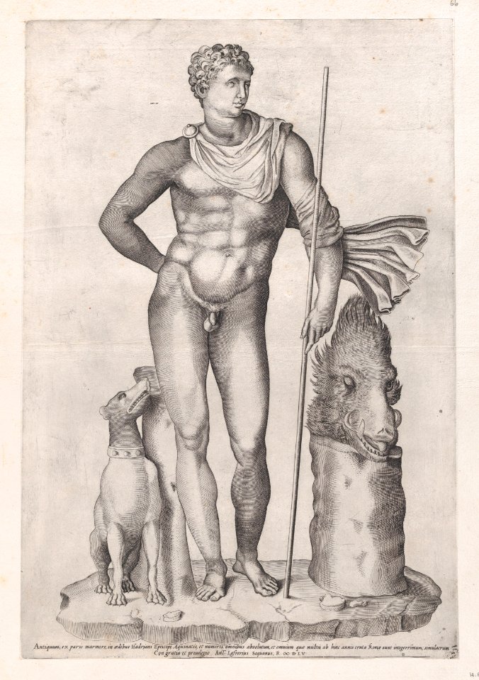 Speculum Romanae Magnificentiae- Statue of Meleager MET DP870300