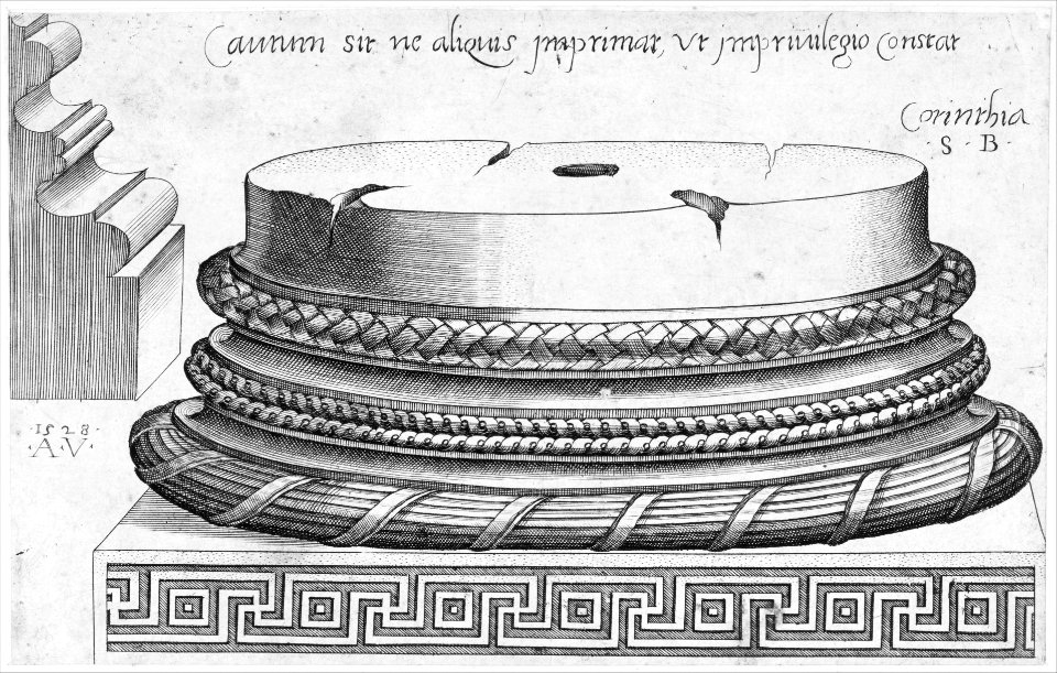 Speculum Romanae Magnificentiae- Corinthian base MET MM81615