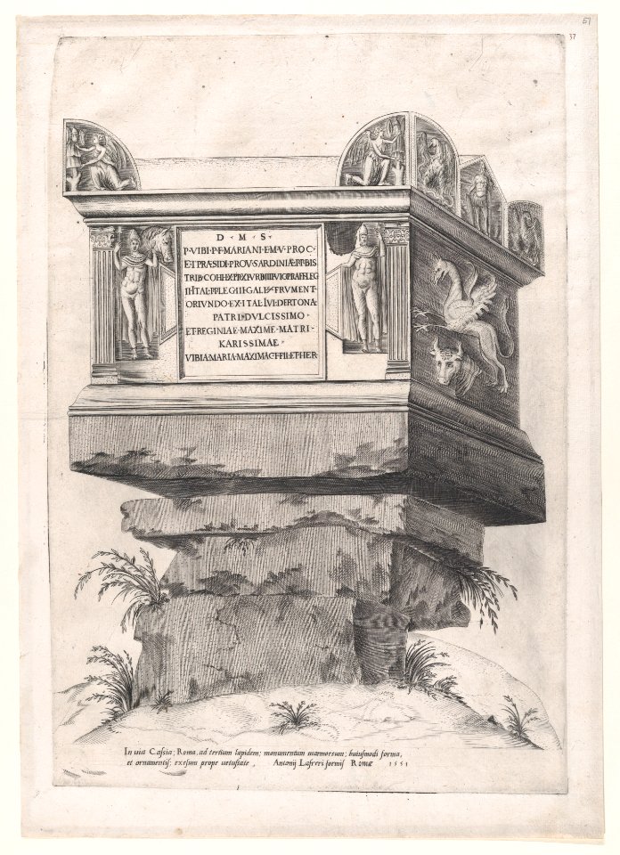 Speculum Romanae Magnificentiae- Sepulchre of Vibius MET DP870270