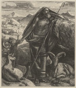 Moses Keeping Jethro's Sheep (Dalziels' Bible Gallery) MET DP835834