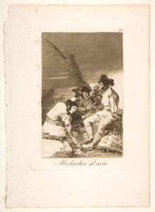Plate 11 from 'Los Caprichos'- Lads Making Ready (Muchachos al Avío) MET DP816893