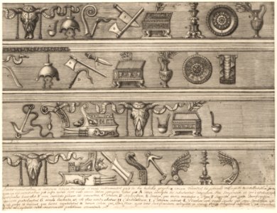 Speculum Romanae Magnificentiae- Sacrificial Instruments Based on Ancient Relief Sculpture MET DP163357