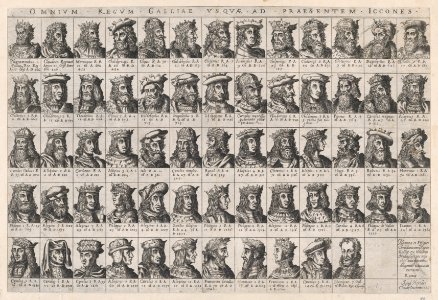 Speculum Romanae Magnificentiae- Small Portraits of the French Kings from Pharamond to Henri III MET DP870360