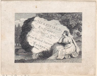 Trade Card for Merrifield, Engraver Met DP885116. Free illustration for personal and commercial use.