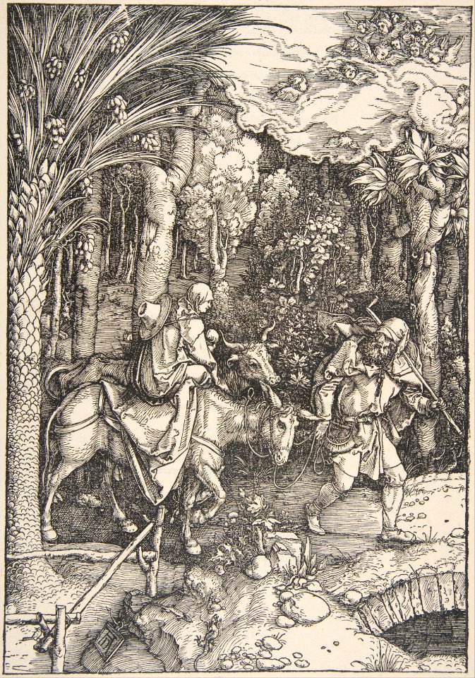 The Flight into Egypt, from The Life of the Virgin, Latin Edition, 1511 MET DP816279