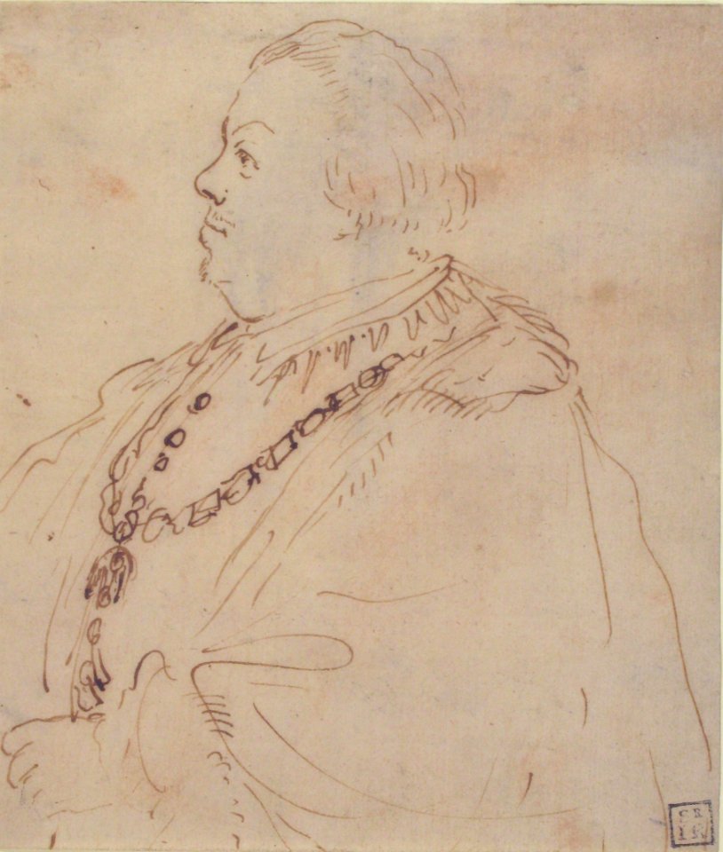 Waist-Length Portrait of a Man Wearing the Order of the Golden Fleece, in Profile Facing Left MET 2006.393.13