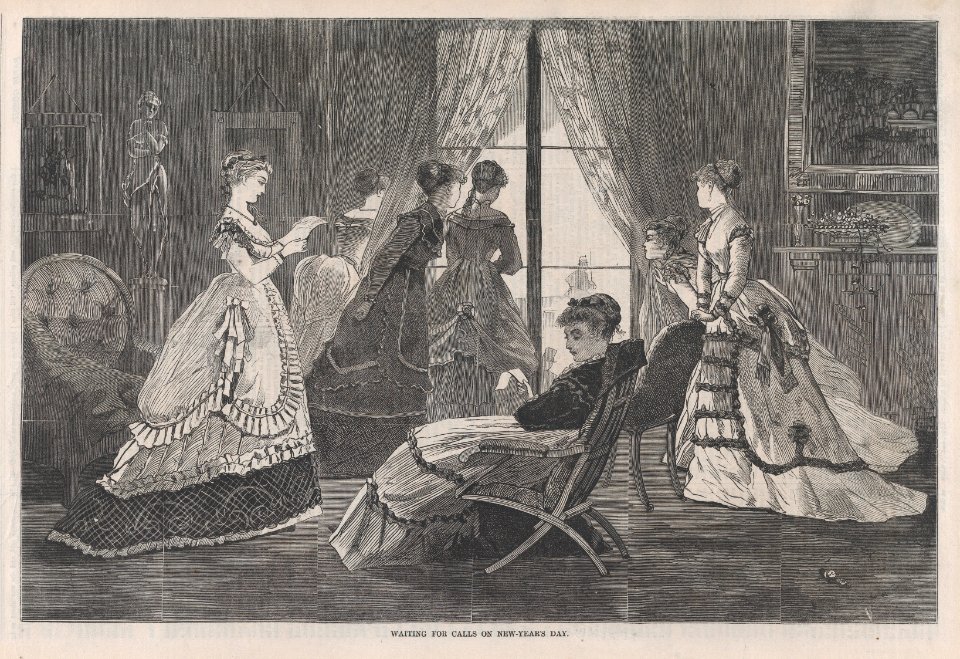 Waiting for Calls on New Year's Day (Harper's Bazar, Vol. II) MET DP875300