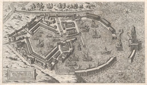 Speculum Romanae Magnificentiae- Port of Rome MET DP870571