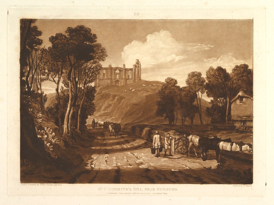 St. Catharine's Hill near Guilford (Liber Studiorum, part VII, plate 33) MET DP821404