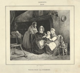 Visite Chez la Nourrice (Visit to the Wetnurse) (from Journal l'Artiste) MET DP841080
