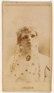 Omene, from the Actresses series (N245) issued by Kinney Brothers to promote Sweet Caporal Cigarettes MET DP859270