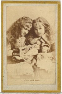 Pixie and Dido, from the Actresses and Celebrities series (N60, Type 2) promoting Little Beauties Cigarettes for Allen & Ginter brand tobacco products MET DP839495