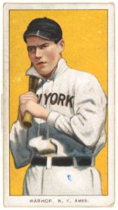 Warhop, New York, American League, from the White Border series (T206) for the American Tobacco Company MET DP845121