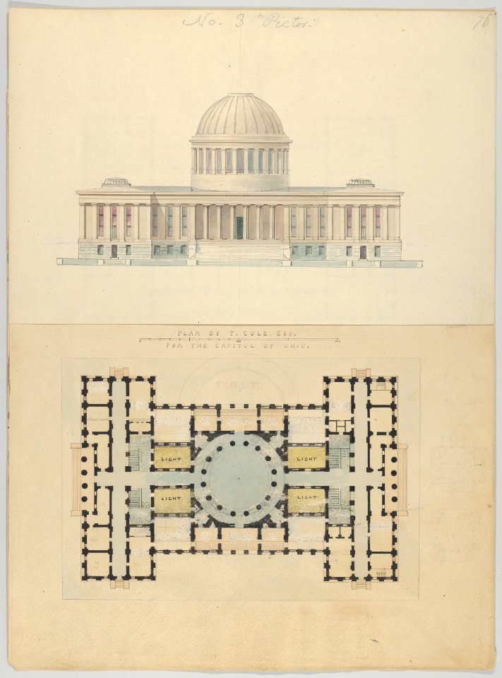 Plan by T. Cole, Esq. for the Capitol of Ohio MET DP854636