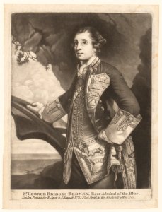 Sr. George Bridges Rodney, Rear Admiral of the Blue. MET DP162309