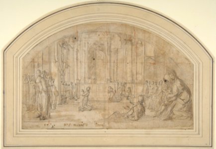 Saint Antoninus Kneeling before the Crucifix in Orsanmichele, Florence MET DP811175