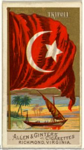 Tripoli, from Flags of All Nations, Series 2 (N10) for Allen & Ginter Cigarettes Brands MET DP841400