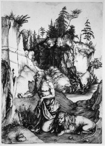 Saint Jerome Penitent in the Wilderness MET MM36696