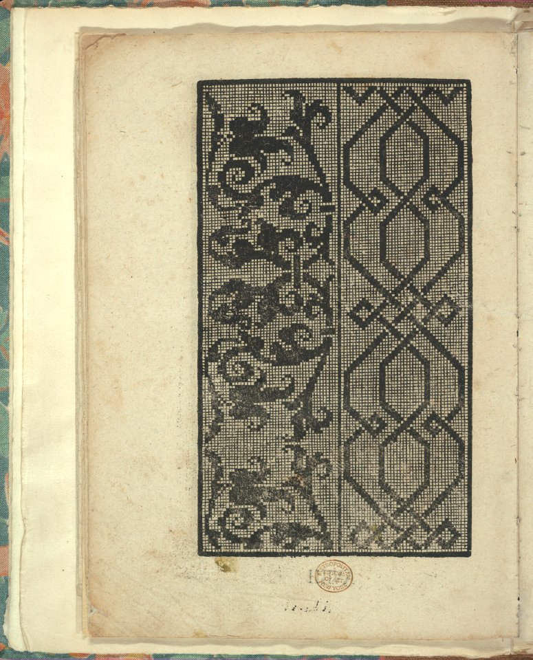 Opera Nova Universali intitulata Corona di racammi, page 9 (verso) MET DP348801