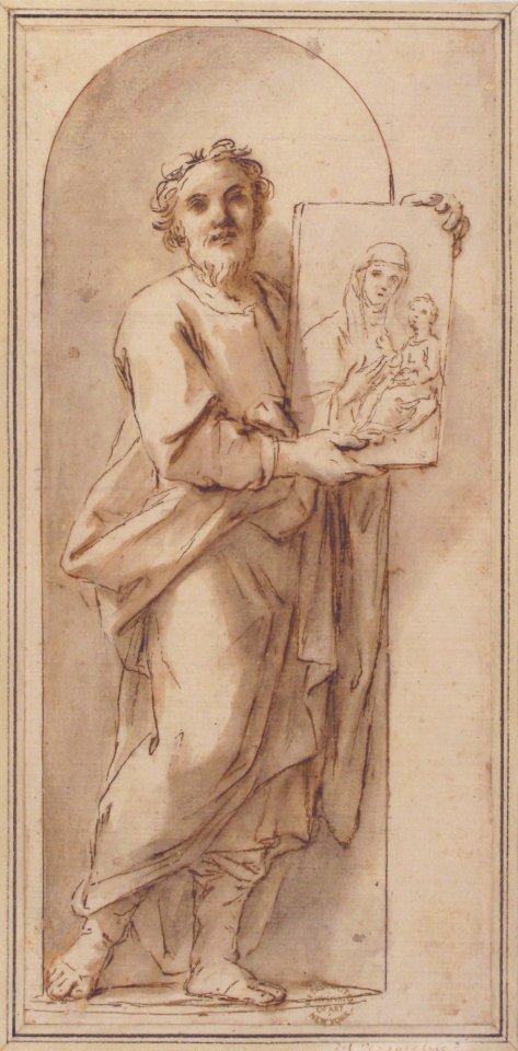 Saint Luke Holding a Painting of the Virgin and Child. MET 80.3.168