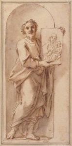 Saint Luke Holding a Painting of the Virgin and Child. MET 80.3.168