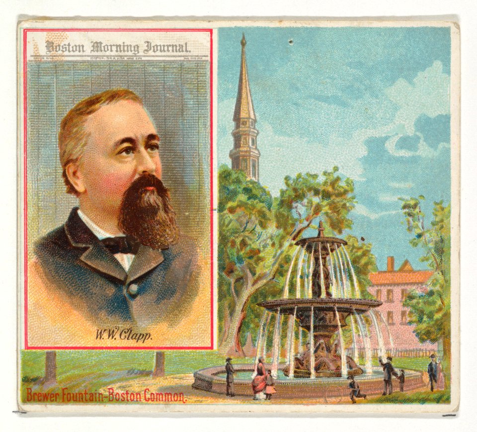 W.W. Clapp, Boston Morning Journal, Philadelphia Public Ledger, from the American Editors series (N35) for Allen & Ginter Cigarettes MET DP838872