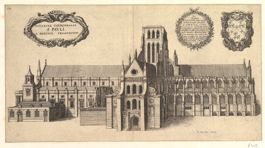 Saint Paul's, South side (Ecclesiae Cathedralis St. Pauli, A Meridi Prospectus) MET DP824092