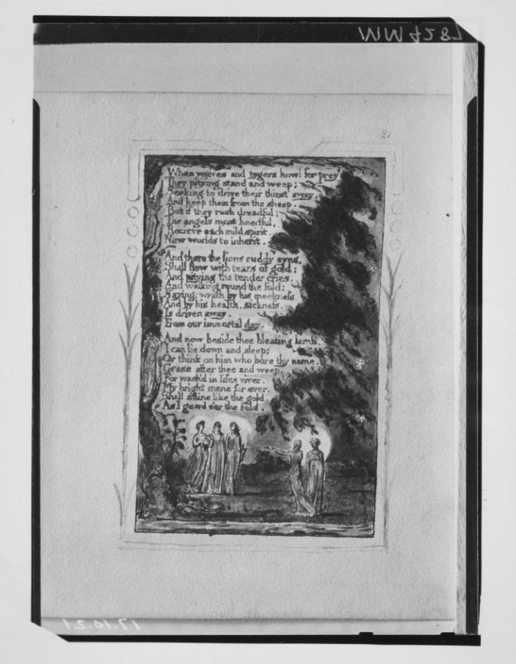 Songs of Innocence and of Experience- Night (second plate)- When wolves and tygers howl for prey MET MM4287