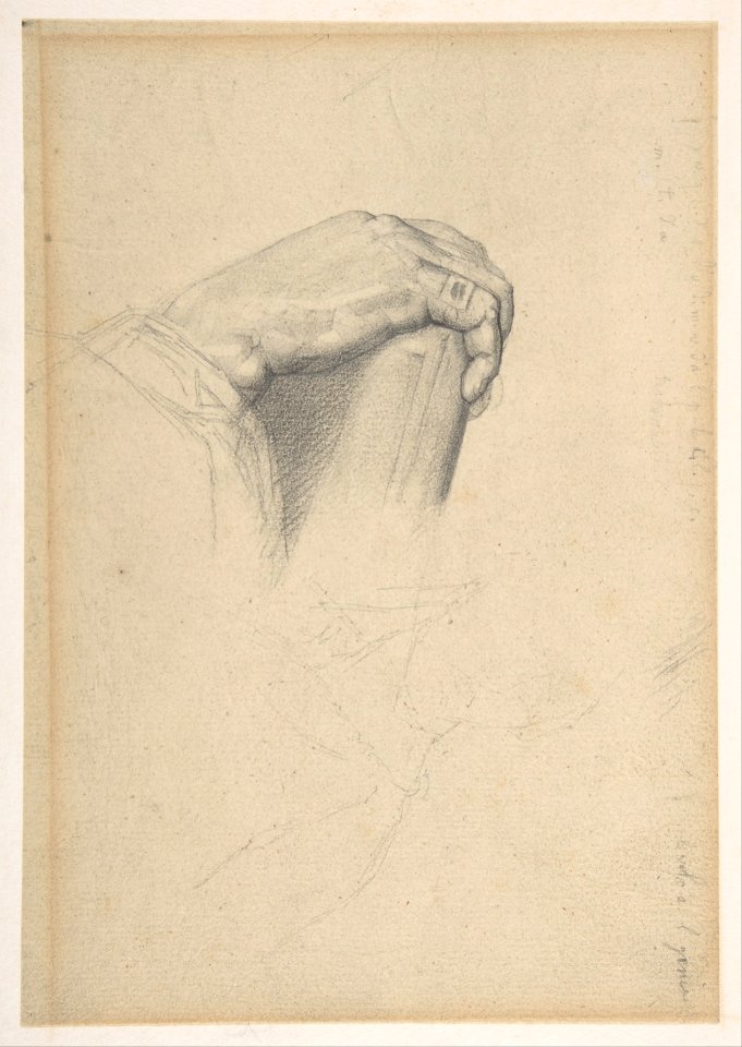 The Hand of Poussin, after Ingres MET DP808128