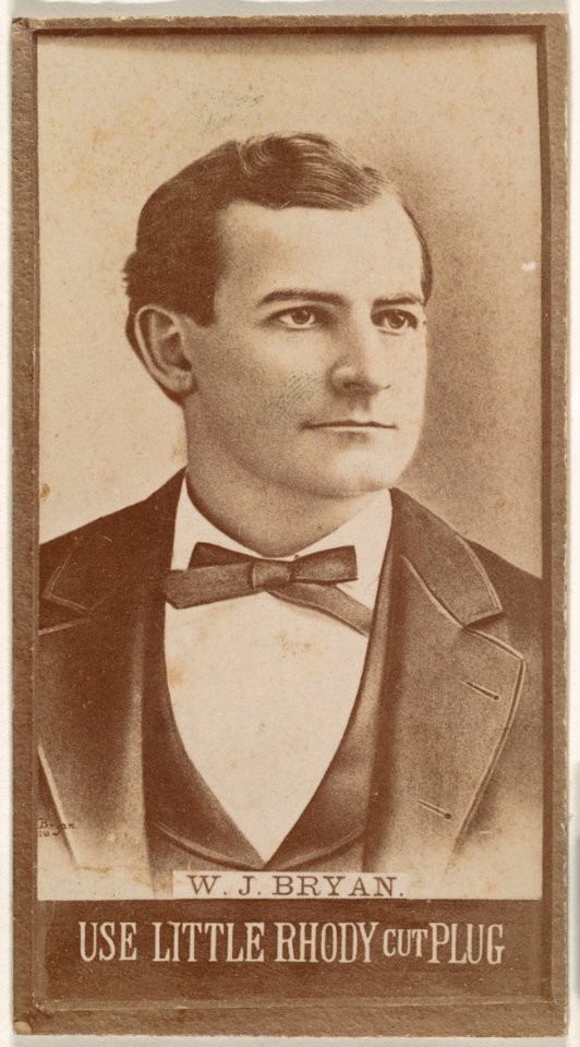 W.J. Bryan, from the series N694, promoting Little Rhody Cut Plug MET DPB870036