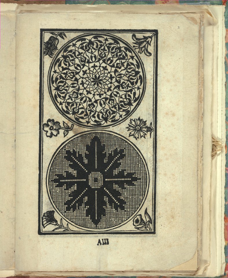 Opera Nova Universali intitulata Corona di racammi, page 3 (recto) MET DP348833