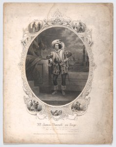 Mr. James Bennett as Iago- "That Cassio loves her, I do well believe it. That she love him, 'tis apt, and of great credit" (Othello, Act 3, Scene 4) MET DP873685