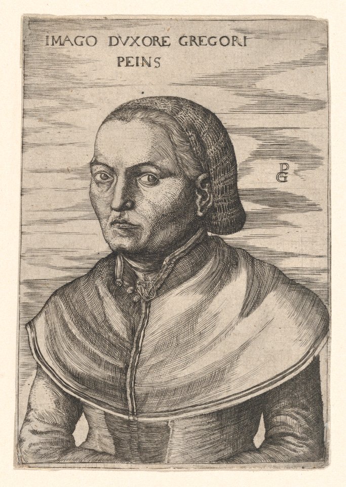 Portrait of the Wife of Georg Pencz (Imago Duxore Gregori Peins) MET DP867545