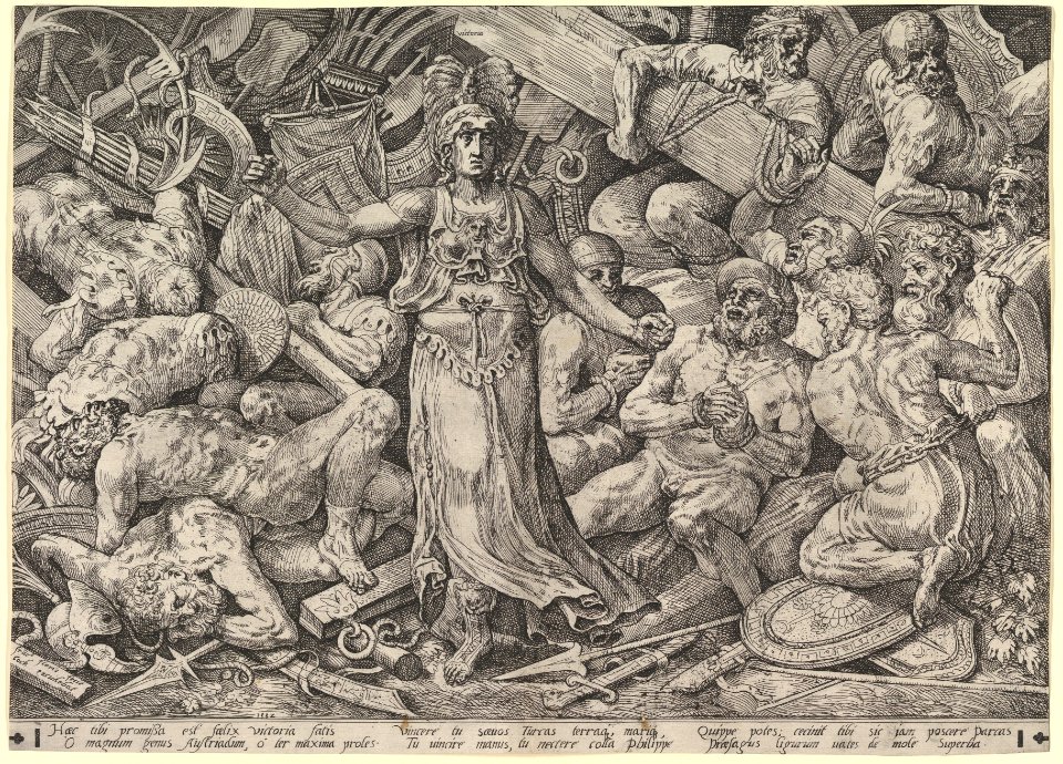 Victory Surrounded by Prisoners and Trophies MET DP822089