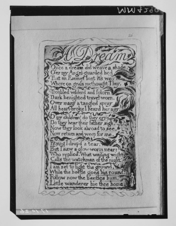 Songs of Innocence and of Experience- A Dream MET MM4290
