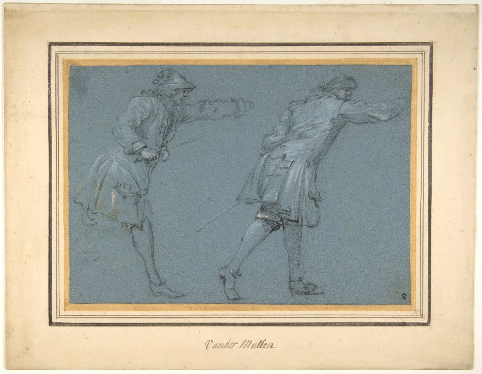 Study of Two Soldiers Swordfighting MET DP802227