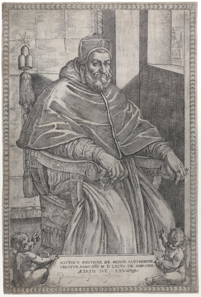 Portrait of Pope Sixtus V Met DP885760