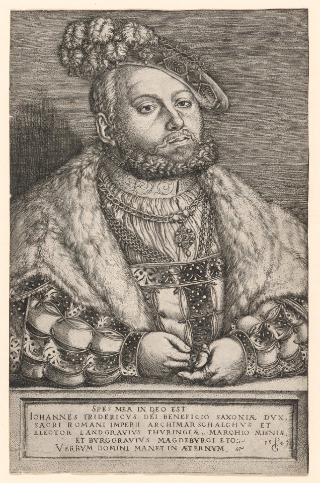 Portrait of Johann Friedrich the Magnanimous, Elector of Saxony MET DP867561