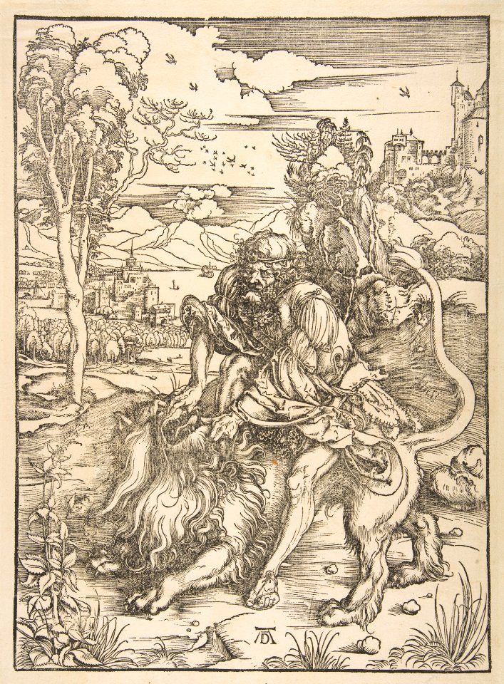 Samson Rending the Lion MET DP816584