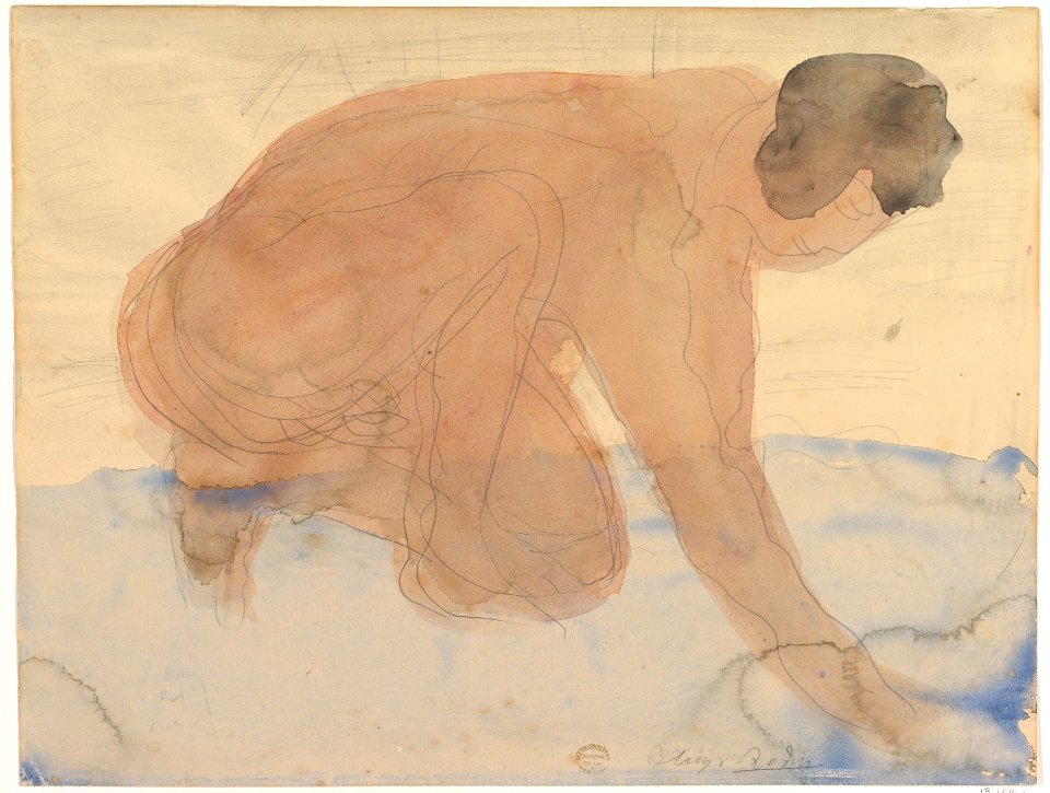 Nude figure on hands and knees MET DP824207