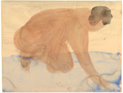 Nude figure on hands and knees MET DP824207
