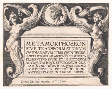 Titlepage to Ovid's 'Metamorphoses' MET DP866566