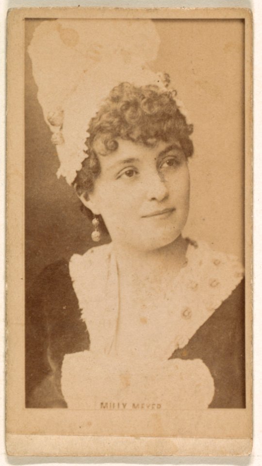 Milly Meyer, from the Actresses series (N245) issued by Kinney Brothers to promote Sweet Caporal Cigarettes MET DP859128