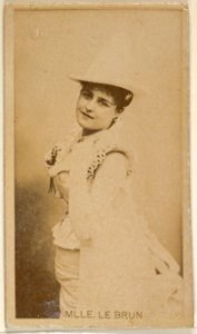 Mlle. Le Brun, from the Actors and Actresses series (N45, Type 8) for Virginia Brights Cigarettes MET DP831691